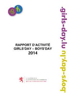 Rapport d’activité du Girls’ Day- Boys’ Day 2011