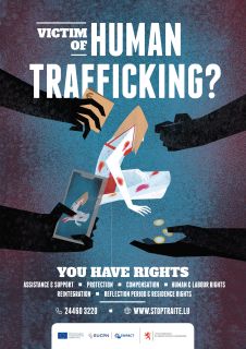 Affiche contre la traite des êtres humains